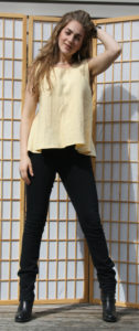 z shirt yellow linen w black jeans