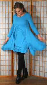 Lavinia Tunic Turquoise w Short Turquoise Dress