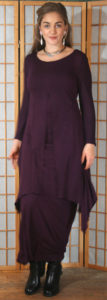 Lavinia Tunic Plum w Long Plum Dress